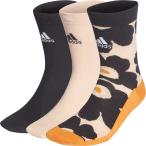 adidas アディダス MARIMEKKO 3P SOCKS EMH19 ハロブラッシュ/BLK