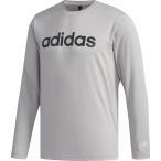 adidas アディダス M SPORTS ID リニアロゴ長袖Tシャツ FAT34 ミディアムグレイヘザー