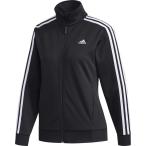 adidas アディダス W ESS 3ストライプウォームアップジャケット FKJ89 BLK/WHT