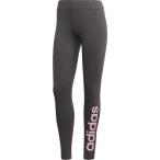 adidas アディダス W ESSENTIALS リニアロゴタイツ FRU81 Dグレイヘザー/トゥ