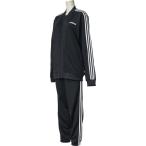 adidas アディダス M ESSENTIALS 3ストライプス トリコットトラックスーツ FRW20 ブラック／ブラック／ホワイト
