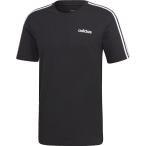 adidas アディダス M ESSENTIALS 3ストライプス Tシャツ FSG77 BLK/WHT