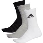 adidas アディダス CUSHION CREW 3P SOCKS FXI66 Mグレイヘザー/Mク