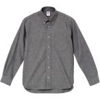 UnitedAthle ユナイテッドアスレ （メンズ） オックスフォードボタンダウン ロングスリーブシャツ 126901 OX GRAY