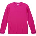 UnitedAthle ユナイテッドアスレ 4．7オンス ドライシルキータッチロングスリーブTシャツ（ローブリード） 508901 トロピカルピンク