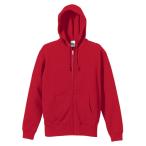 UnitedAthle ユナイテッドアスレ 10．0オンス キッズ スウェットフルジップパーカ（パイル）（ジュニアサイズ） 521302 レッド