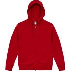 UnitedAthle ユナイテッドアスレ  メンズ トレーニングウェア 9．3オンス レギュラーパイルスウェット フルジップパーカ XXL 539001X レッド
