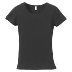 UnitedAthle ユナイテッドアスレ 6．2オンス CVCフライスTシャツ（ガールズ） 549004 ブラック