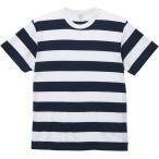 UnitedAthle ユナイテッドアスレ 5．6オンス ボーダー Tシャツ 562501 NV/WH(5CM)