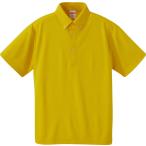 UnitedAthle ユナイテッドアスレ  男女兼用 トレーニングウェア  4．1オンス ドライアスレチックポロシャツ（ボタンダウン） XS〜XL 592001 カナリアイエロー