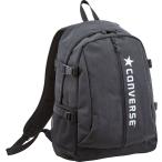 CONVERSE コンバース デイパック バックパック 流行 通学 ストリート 31リットル 杢 シャンブレー ロゴ C1904012 ブラック/ホワイト