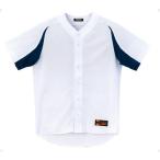 デサント DESCENTE ユニフォームシャツ カラーコンビネーション DB43M Sホワイト×ネイビー