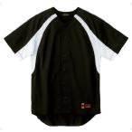 デサント DESCENTE ユニフォームシャツ カラーコンビネーション DB48M ブラック×Sホワイト