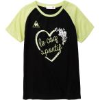 le coq sportif ルコック ガールズ 半袖シャツ QMJNJA01 ブラック