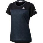 le coq sportif ルコック  テニス  レディース シャンブレー半袖シャツ QTWPJA05 ブラック