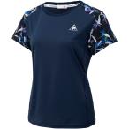 le coq sportif ルコック  テニス  レディース 半袖シャツ QTWRJA11 ネイビー