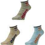 UMBRO アンブロ 3Pデザインショートソックス UCS8540 MGBS