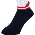 FILA フィラ アンクルソックス VL9176 ネイビー/レッド