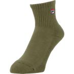 FILA フィラ レディース 無地ショート丈ソックス VL9212 カーキ