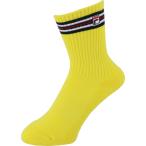 FILA フィラ メンズ ライン入リショート丈ソックス VM9743 イエロー