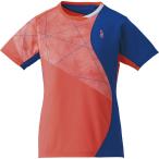 GOSEN ゴーセン  レディース テニス・バドミントンウェア  ゲームシャツ T1707 コーラルオレンジ