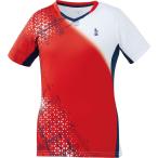 GOSEN ゴーセン LADIES’ ゲームシャツ レディース テニス・バドミントン T2003 レッド