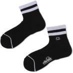 Ellesse エレッセ 90 Line Short Socks 90ラインショートソックス ECS21101 ブラック