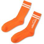 Ellesse エレッセ クルーソックス 男女兼用 ユニセックス Clew Socks EHA00103 オレンジ