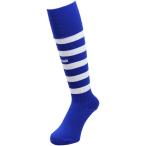 GRANDE グランデ （男女兼用・ジュニア サッカー・フットサルウェア） ボーダー サッカーソックス GFPH12904 BLU/WHT