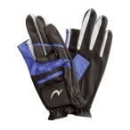 nichiyo-NICHIYO замша перчатка G322 черный / голубой 