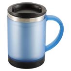 CAPTAIN STAG キャプテンスタッグ クレール フタ付マグカップ250mL（スモークブルー） M1133