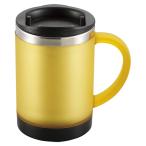 CAPTAIN STAG キャプテンスタッグ クレール フタ付マグカップ250mL（スモークイエロー） M1135