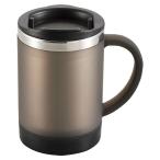 CAPTAIN STAG キャプテンスタッグ クレール フタ付マグカップ250mL（スモークブラック） M1138