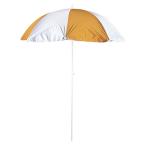 CAPTAIN STAG キャプテンスタッグ シーサイドUVカットパラソル180cm（オレンジ×シルバー）  M−1 538  M1538