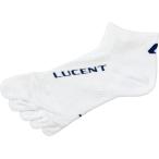 LUCENT ルーセント メンズ 5本指ソックス ショート ホワイト XLN1990 ホワイト