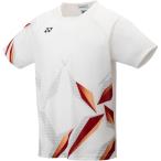 Yonex ヨネックス メンズ ゲームシャツ（フィットスタイル） 10407 ホワイト/レッド
