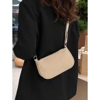 バッグ レディース ショルダーバッグ ミニマリスト コーデュロイ スクエアバッグ