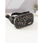 バッグ レディース ウエストバッグ ミニヒョウ柄ファニーパックジッパー調節可能なストラップ