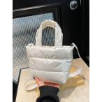 ショッピングミニマリスト バッグ レディース ハンドバッグ ミニマリストライトウエイト ナイロン ダウンジャケット、多目的 小型ハンドバッグ&ショルダーバッ