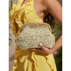 ショッピングストローバッグ バッグ レディース クラッチバッグ レディース クラッチバッグ ストローバッグ、ファッショナブル、エレガント、シンプル、パーソナラ