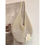 ショッピングストローバッグ バッグ レディース トートバッグ 中空編み ストローバッグ ボヘミアン ビーチハンドバッグ 中空トートバッグ 大容量 ショッピング