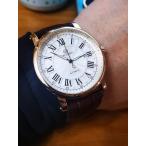 腕時計 メンズ 機械式 メンズ ラグジュアリー カレンダーウィンドウ 自動巻き 本革ベルト ローズゴールド 腕時計