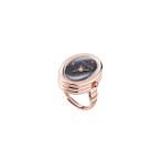 腕時計 レディース クォーツ 女性用ファセットカット クリスタル リング ウォッチ指輪ウォッチ /5126RINGBL