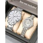  наручные часы пара часы 2 шт. комплект кварц наручные часы мужской женский элегантный мода наручные часы, soft нержавеющая сталь ремешок. 