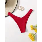  женский купальный костюм низ женский одноцветный бикини низ, простой . пляж bake-shon стиль. бикини, женский Basic бикини, женский вода 