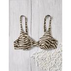  женский купальный костюм tops зебра полоса нижний бикини на завязках tops 
