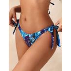  женский купальный костюм низ . obi пейзаж принт ширина .. бикини низ 