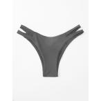  женский купальный костюм низ cut наружный боковой бикини хлеб чай 