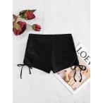  женский купальный костюм низ боковой лента draw -тактный кольцо бикини шорты 