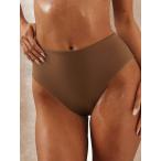  женский купальный костюм низ 2026 год весна лето новый продукт одноцветный бикини низ 